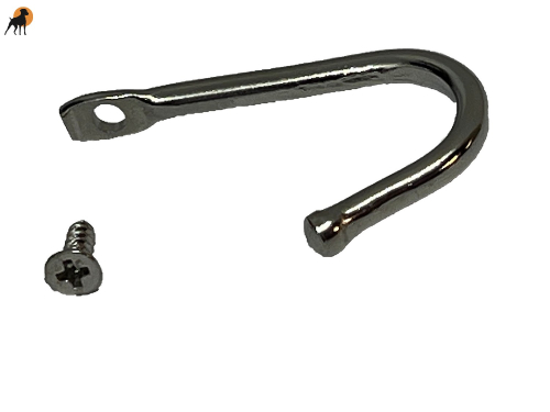 HWP Wandhaken mit Schraube, vernickelt, ca.37 x 24mm