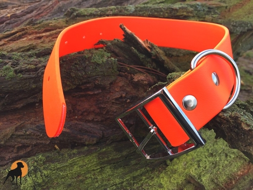 Biothane Beta Halsband XXL Classic, 38mm, Signalorange