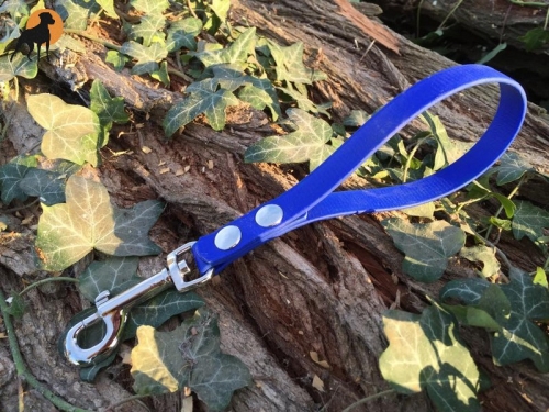 Biothane Beta Kurzführer 16mm x 25cm m. HS, Karabiner verchromt