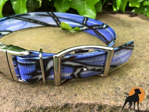 HWP Biothane Camo HB 25mm mit Alu-Verschluß und Zaumschnalle