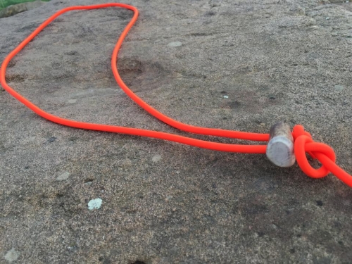 HWP Biothane Flüsterleine Coated Rope mit Kausche, 6mm x 320/350cm, OHNE Stop