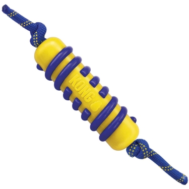 KONG® Jaxx Brights Stick 20 cm (ca. 33 cm Gesamtlänge mit Seil)