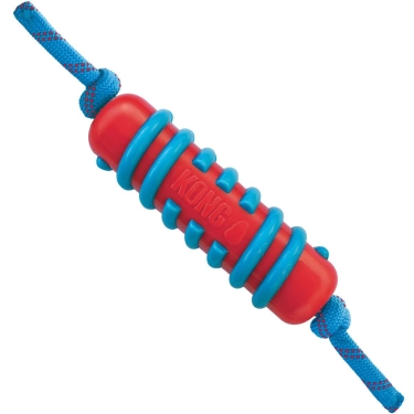 KONG® Jaxx Brights Stick 20 cm (ca. 33 cm Gesamtlänge mit Seil)