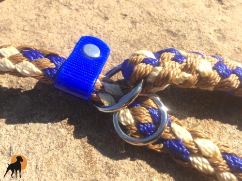 Tauwerk Agility & Retrieverleine G2 Classic 150cm, rund geflochten, Blue Creek