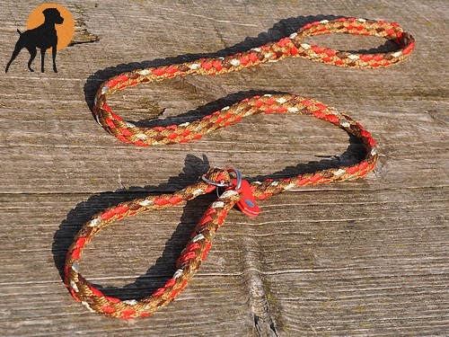 Tauwerk Agility & Retrieverleine G2 Classic 150cm, rund geflochten, Indian Summer