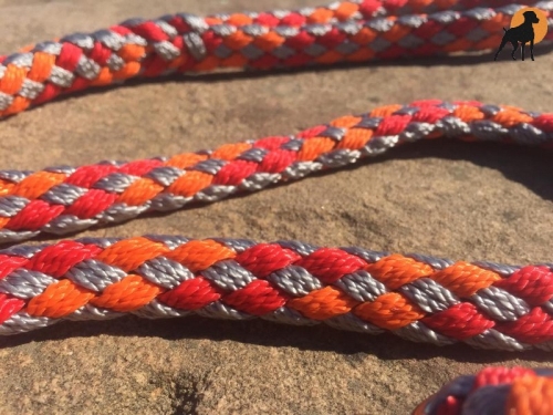 Tauwerk Agility & Retrieverleine G2 Classic 150cm, rund geflochten, Sunrise