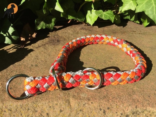 G2 Tauwerk Halsband Basic, rund geflochten, mit Zugstop, Sunrise