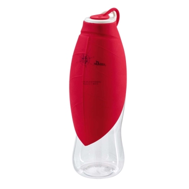 Hunter Outdoor Trinkflasche mit Silikonnapf List 550ml, rot