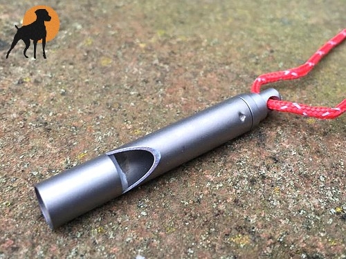 Einzeltonpfeife aus Titan, 5,5cm