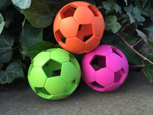 Naturgummi Gitterball Soccer, 7cm