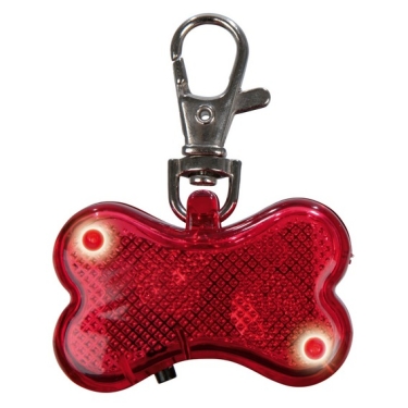 Safer Life Flasher für Hunde, Knochen, 4,5 x 3cm, rot