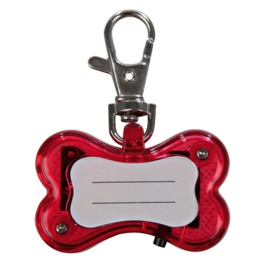 Safer Life Flasher für Hunde, Knochen, 4,5 x 3cm, rot
