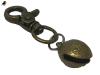 Ortungsglöckchen 17x25mm, Messing, mit Karabiner